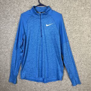 Nike Running Dri-Fit Athletic Lightweight Long Sleeve Quarter Zip Sweater Size M